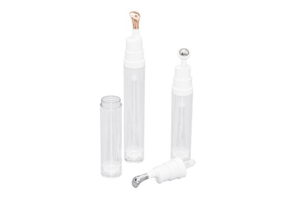 Buy cheap 10ml 15ml PETG Roller Ball Massage Eye Cream Airless Pump Bottles Zinc Alloy Pump Head from wholesalers