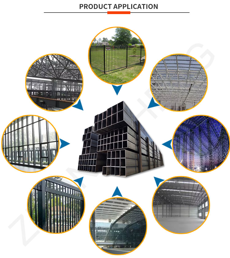 API Pipe Prime ASTM 50 x 50 Square Tubing for Carports Square Galvanized Tube and 1-6m Length