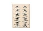 WUBU Practice Skin Eyes Eyebrows Permanent Makeup Rubber Practice Skin for