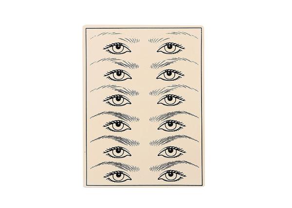 WUBU Practice Skin Eyes Eyebrows Permanent Makeup Rubber Practice Skin for