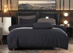 2kg Weight 100% Polyester Satin Stripe Pattern Bedding Set for Home or Hotel