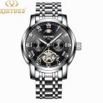KINYUED Luminous clock hands man stainless steel wristwatches automatic