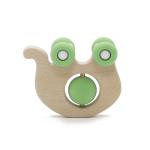 PVC Phthalate Lead Free Elephant Rattle Food Grade Silicone Car Toy