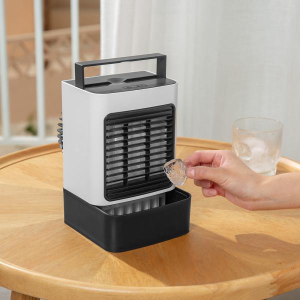 Buy cheap Negative Ion Purification Solar Water Cooling Mist Rechargeable Air Cooler Fan from wholesalers
