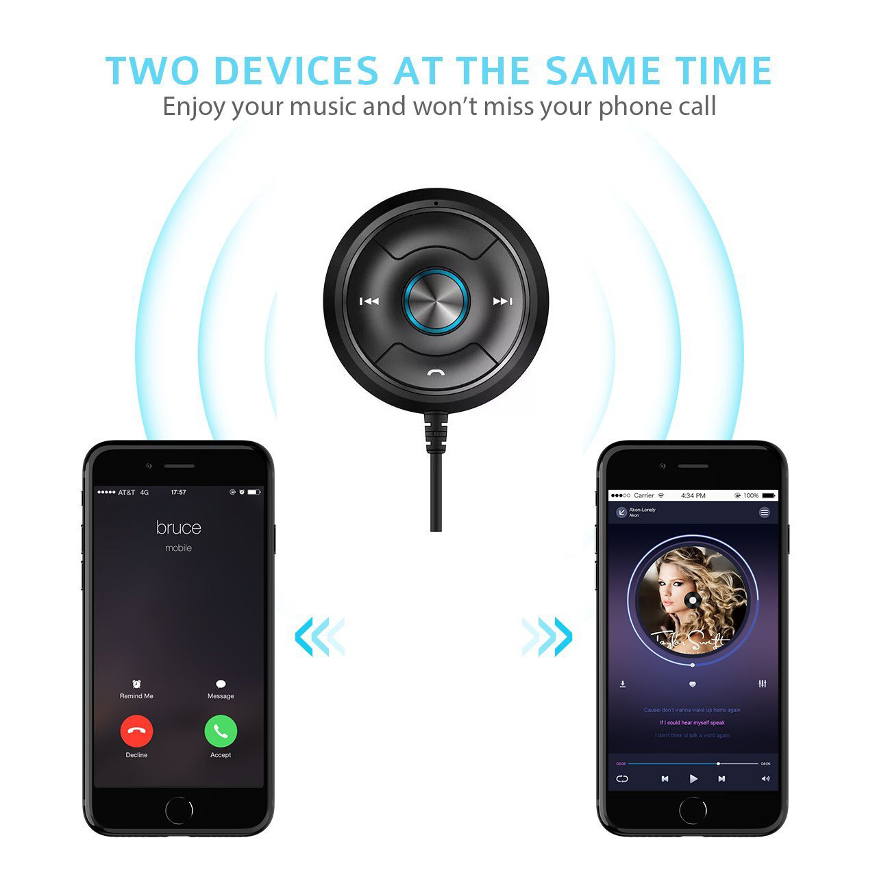 High Quality Universal 3.5mm Wireless Bluetooth Car Kit AUX Audio Music Receiver Adapter Handsfree
