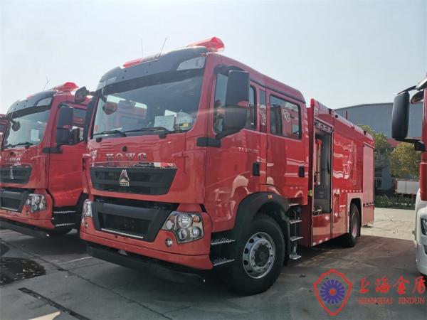 Buy cheap Stainless Steel Municipal Water Foam Fire Truck Six Seats 6000L from wholesalers