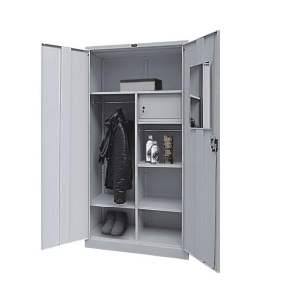 Buy cheap Metal Wardrobe 2 Door Steel Storage Cupboard Clothes Locker from wholesalers