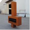Buy cheap 3.9ft Corten Steel Fireplace 2mm Thickness ISO Steel Outdoor Fireplaces from wholesalers
