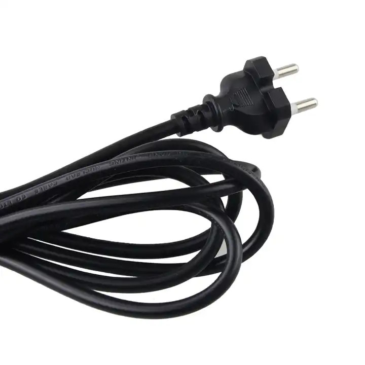 2 pin Korea KC plug swivel cord for hair straightener 360 degree swivel ac extension power cord leads hair straightener
