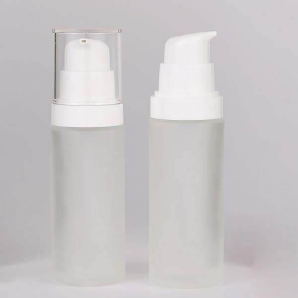 Customized Colors 15ml 30ml 50ml Clear Frosted Empty Mini Perfume Glass Serum