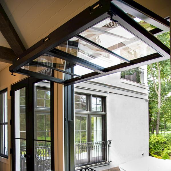 Buy cheap White Commercial Folding Glass Windows Panels Accordion Anti Theft from wholesalers