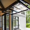 Buy cheap White Commercial Folding Glass Windows Panels Accordion Anti Theft from wholesalers