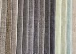 SGS Yarn Dyed Linen Weave Fabric , Burlap Heavyweight Upholstery Fabric