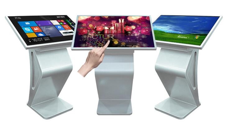65 Inch Interactive Computer Kiosk LCDtouch Screen Kiosk 500nits
