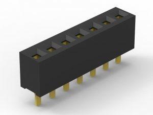 Buy cheap Single Row Female Pcb Board Connectors , 1 - 50 PIN Digit Circuit Board Connectors from wholesalers
