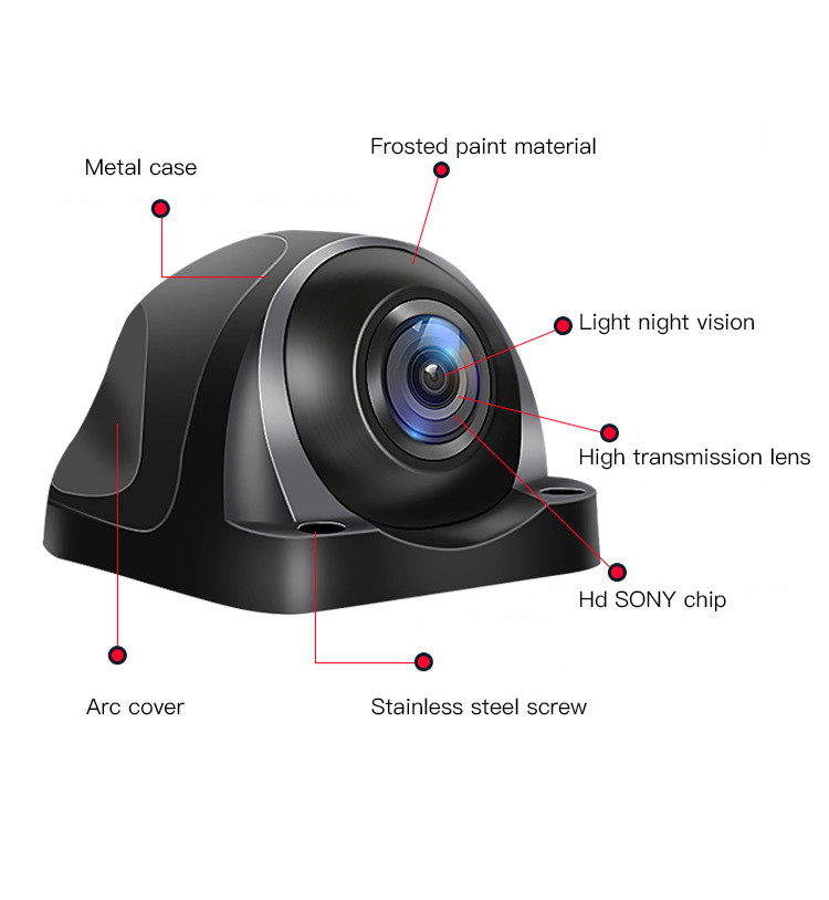 ODM Sony IMX225 Digital Wireless Side View Camera System 10in 4 Splits Screen