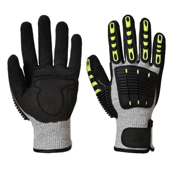 Buy cheap Anti Cut Shock Proof Mechanics Impact Resistant Gloves TPR Back For Knucle Protection from wholesalers