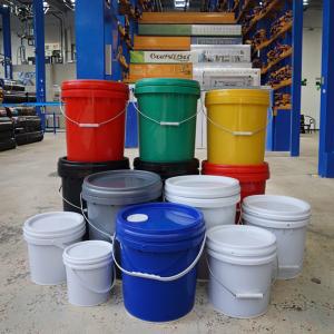 Buy cheap Gallon Bucket With Lid And Handle, Large Plastic Storage Paint Pail Brine, Fermenting For Beer, Wine Or Any Other Fermented Beverage Liter Round Plastic Bucket Thickened and Covered for Paint Engine from wholesalers