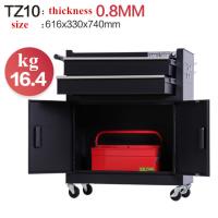 Buy cheap 2 Drawers 0.8mm OEM Rolling Tool Carts , Tool Storage Trolley product