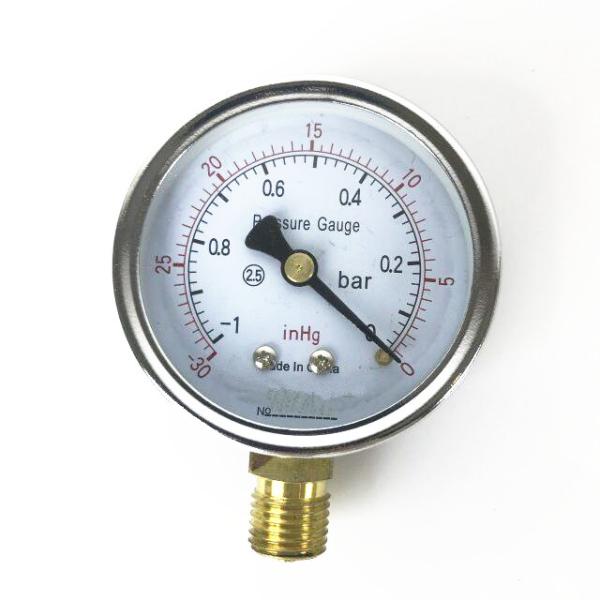 Buy cheap Spiral tube gauge all stainless steel pressure gauge bottom mounting types copper alloy movement from wholesalers