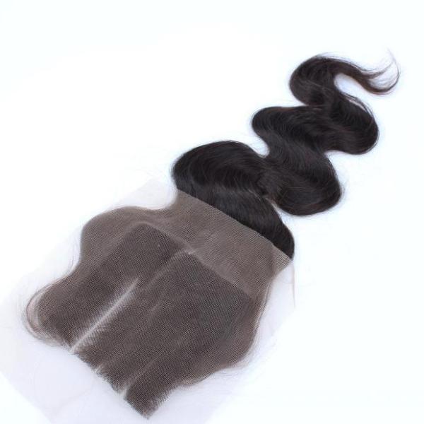 Quality Unproducssed Peruvian Hair 3 Part Natural Color Body Wave 4*4 Lace Closure for sale