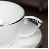 Buy cheap 3pcs Fully Vitrified Silver Edge Colored Porcelain Dinnerware from wholesalers