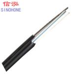 Black / White Indoor Fiber Optic Cable , Dual Core Fiber Optic Cable Low Smoke
