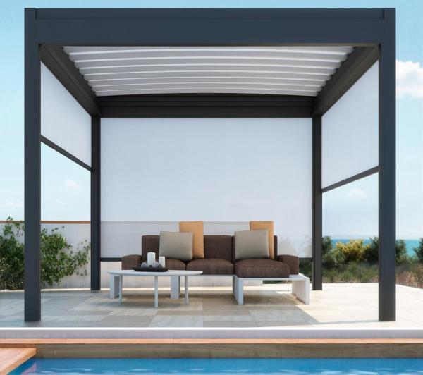 Buy cheap Outdoor Waterproof Motorized Aluminum Patio Pavilion Gazebo from wholesalers
