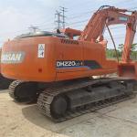 Used Doosan DH220LC-7 Excavator Machine 22 Ton High Maneuverability Second Hand
