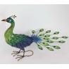 Buy cheap Iron Peacock Multicolor Weatherproof Animal Garden Figurines for Your Outdoor Wonderland from wholesalers