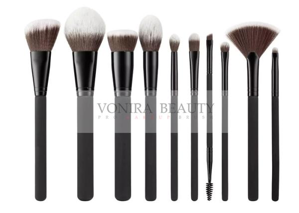 Dense Supple Synthetic Makeup Brushes , Cosmetic Brush Set Professional