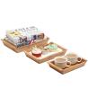 Buy cheap High Strength Small Bamboo Serving Tray 3 Set Nesting Organizer Low Thermal Conductivity from wholesalers