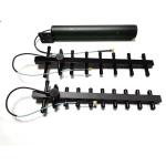 2400-2500MHz Anti FPV Device High Gain Yagi Antenna Aluminum Vertical Polarizati