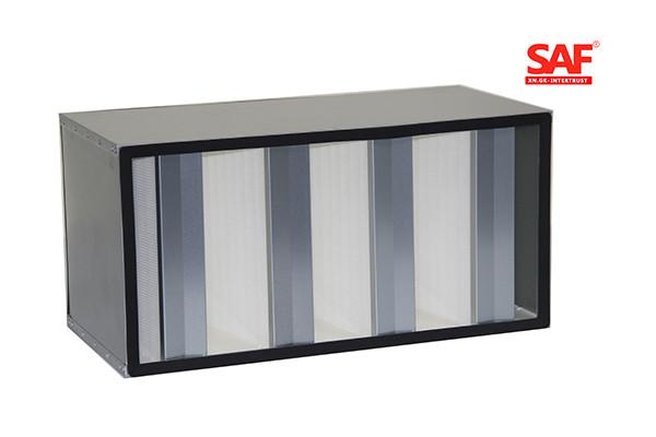 Large Big Air Volume Hepa V Type Filter , Mini Pleated Hepa Air Filter