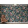 Buy cheap Beautiful Green Washable Vinyl Wallpaper with Retro Vantage Floral Pattern from wholesalers
