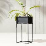 Factory Outlet Metal Flower Box Set Outdoor Galvanized Steel Planter Customized