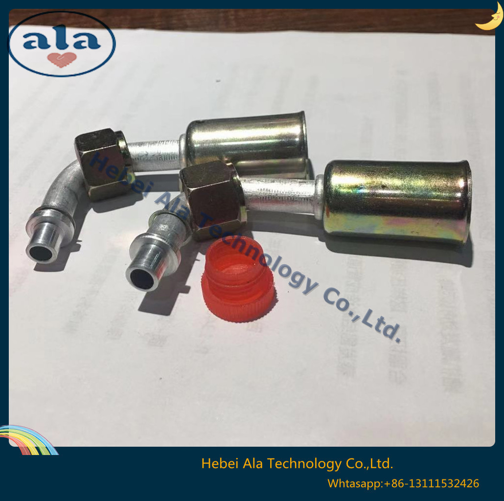 #6 #8 #10 #12 Al joint with jacket Auto A/C Fittings Car A/C Beadlock fittings O-Ring Female Beadlock A/C connectors