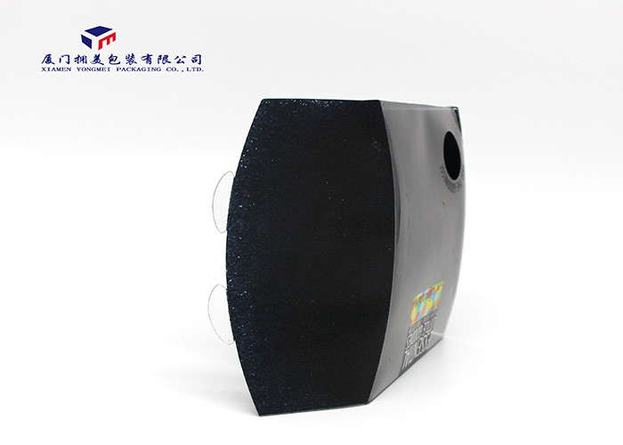 Custom Printed Plastic Pillow Boxes Rigid PVC 4 Sides Embossed 11.5X4.5X13cm