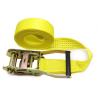 Buy cheap Yellow Webbing Lashing Strap With 100% High Tenacity Polyester Yarn Belt Material from wholesalers