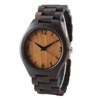 Buy cheap Men Wooden Wrist Watch Dial 3 Atm Water Resistant Bamboo Quartz Watch product