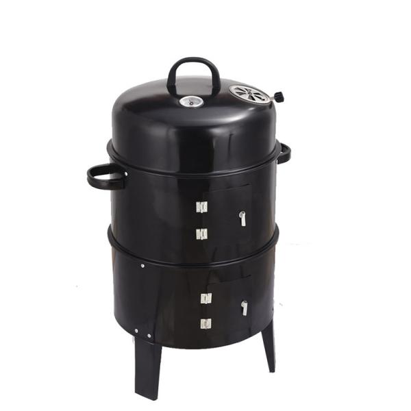 Chrome Plated 3 In 1 Charcoal BBQ Grill for Versatile Cooking and Rotisserie