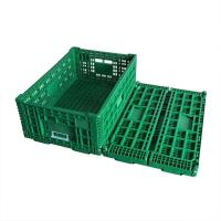 Buy cheap Green Collapsible Fruit Plastic Crates Portable For Home Shopping product