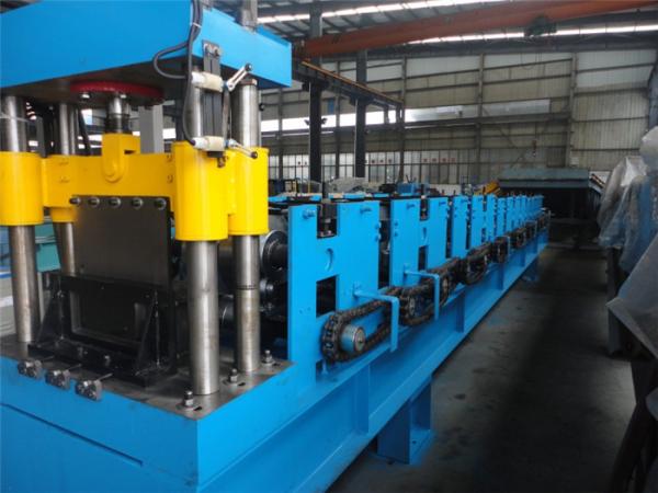Quality Roof Cable Tray Roll Forming Machine , Wall Panel Roll Forming Machine By Chain for sale