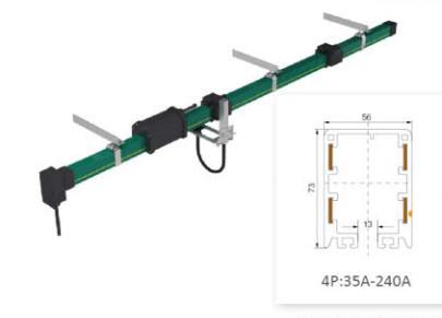 Power Supply Crane Spare Parts Current Collector Sliding Contact Line Conductor