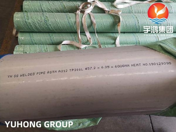 Buy cheap Stainless Steel Welded Pipe A312 TP316 316L ASTM A312 / A312M - 13 , ASTM A358 A358M-08a from wholesalers