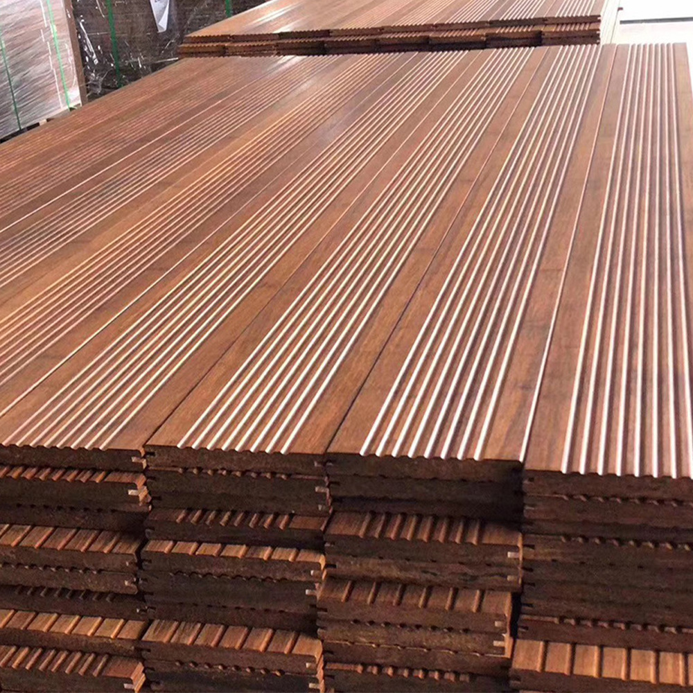 Eco-Friendly Anti-Corrosion Bamboo Plastic Composite Decking with Flat Surface Design
