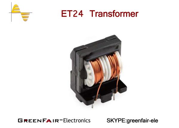 CMC Vertical Type Power Filter Inductor ET24 Two Winding 1KHz 0.25V 0.7mm Copper