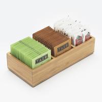 Buy cheap 3 compartment bamboo kitchen packet condiment holder product