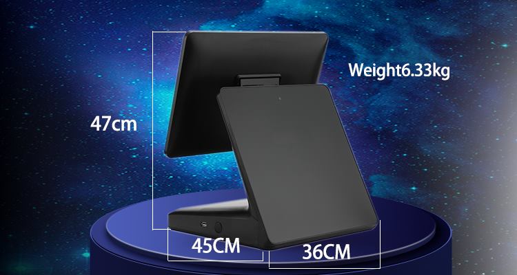 15.6 Inch Wide Resolution Card Terminal with 11.6" Shinning 2nd Display and 8GB RAM