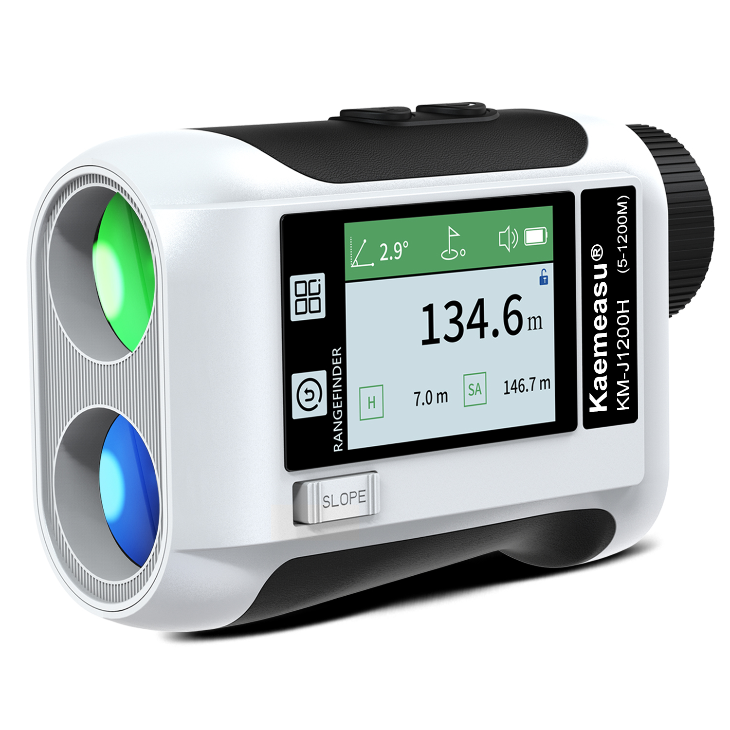 J Upgraded LCD Screen Golf Sport Laser Rangefinder Optical Instruments Hunting Diastimeter Intelligent Golf Telescope